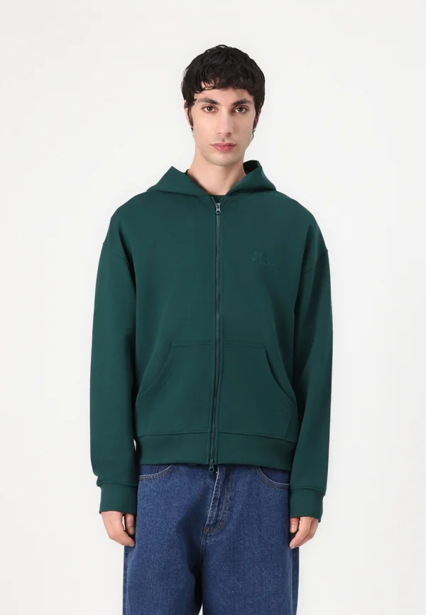 EMBLEM ZIP UP HOODIE - Hoodie - rain forest
