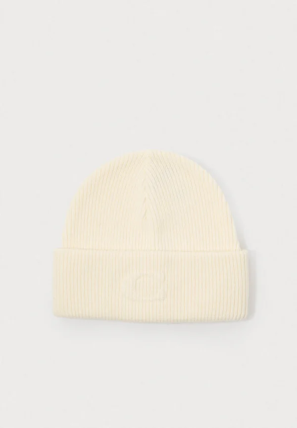 EMBOSSED UNISEX - Beanie - chalk