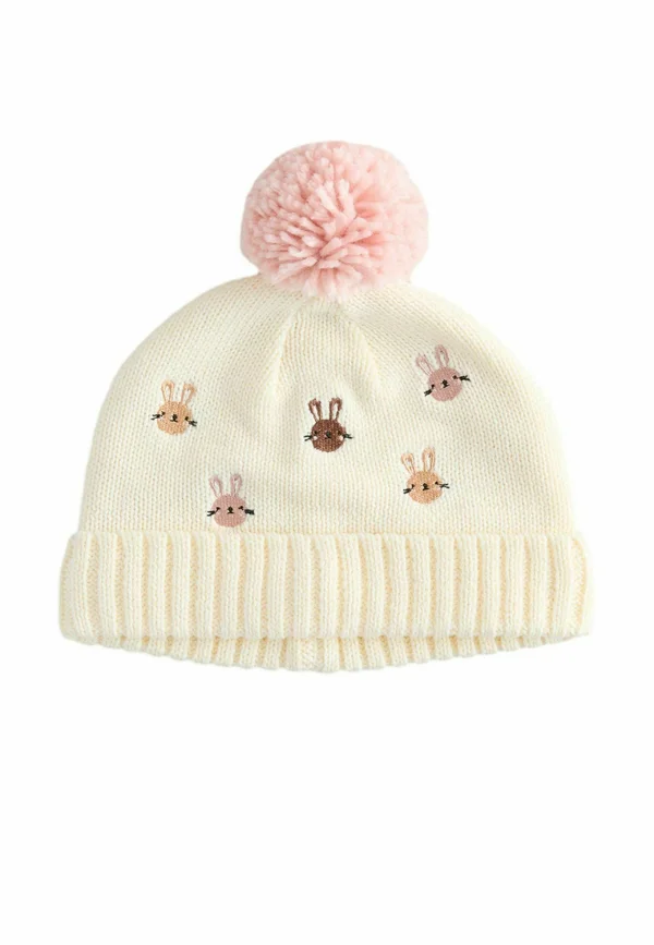 EMBROIDERED BUNNY CHARACTER - Beanie - pink cream