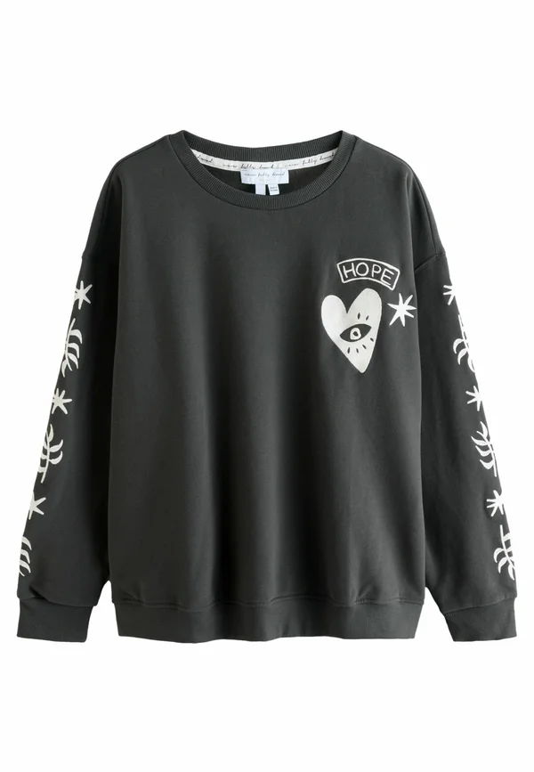EMBROIDERED  - Sweatshirt - charcoal grey