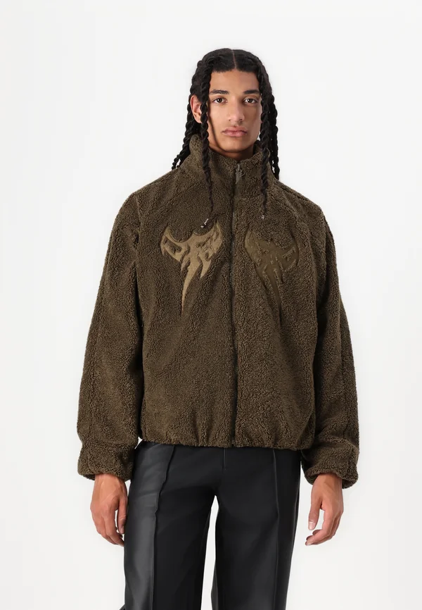 EMBROIDERY  - Fleece jacket - croco