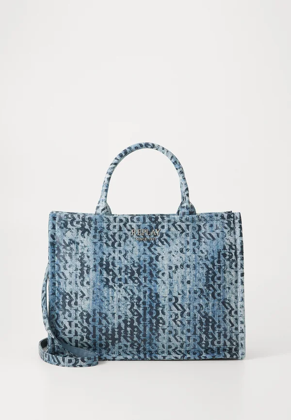 EMILY MONOGRAM - Tote bag - light denim