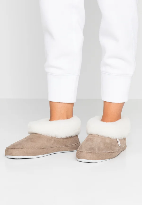EMMY - Slippers - stone/white
