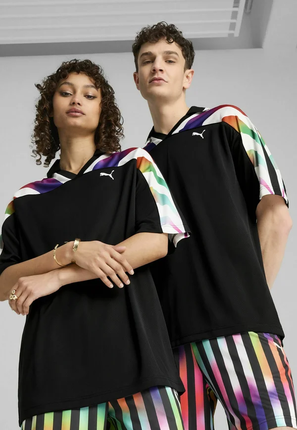 EQUAL LOVE CONFEDERATION - Polo shirt - black aop