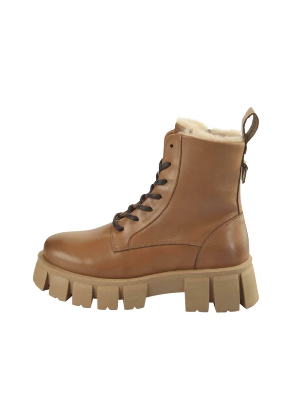 ESCAPE MID - Winter boots - cognac