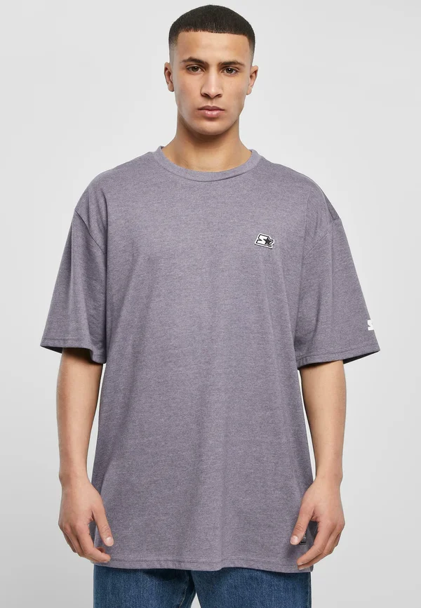 ESSENTIAL - Basic T-shirt - dusty purple melange