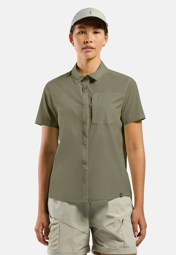 ESSENTIAL - Button-down blouse - vetiver