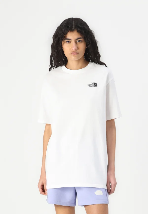 ESSENTIAL OVERSIZE TEE - Print T-shirt - white