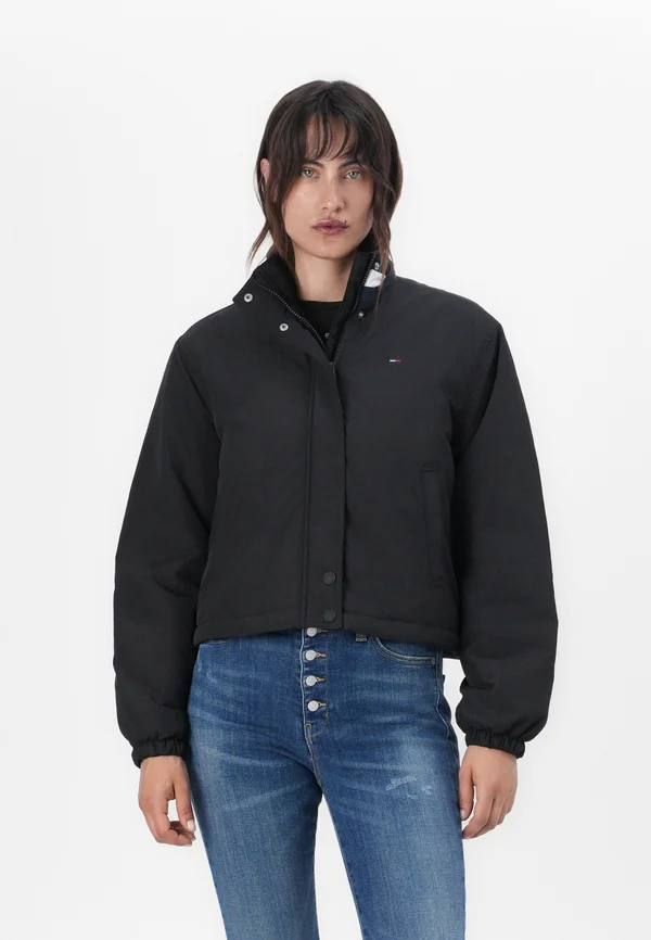 ESSENTIAL PADDED FLAG JACKET - Light jacket - black
