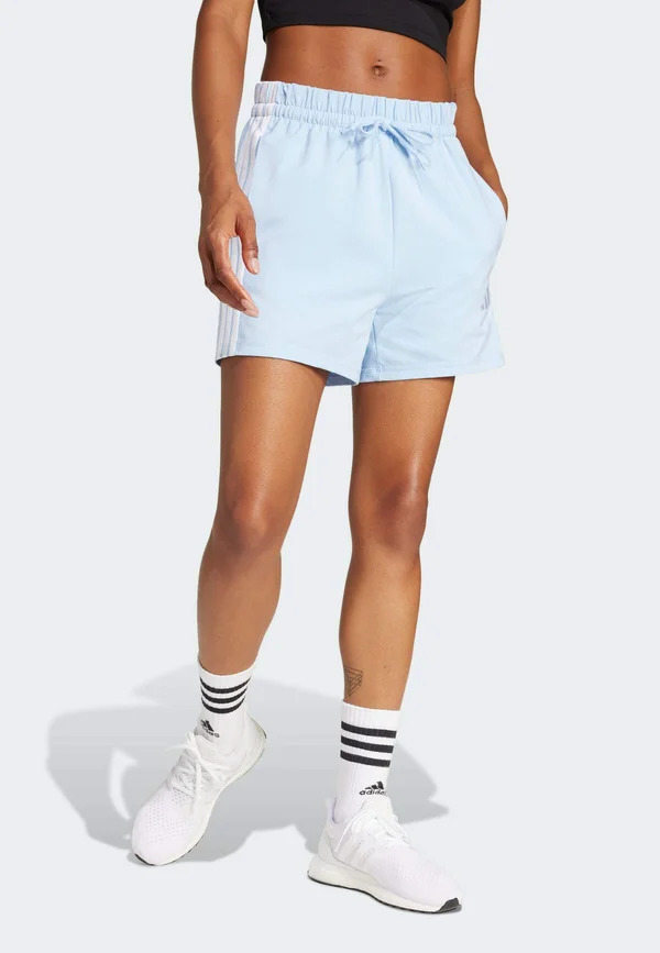 ESSENTIALS 3-STRIPES - Sports shorts - glow blue/white