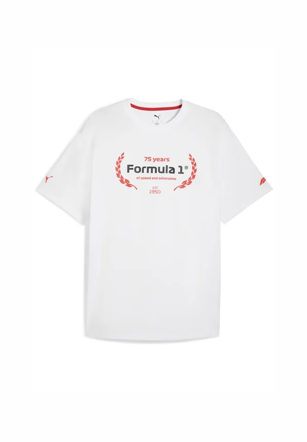 ESSENTIALS GRAPHIC - Print T-shirt - puma white