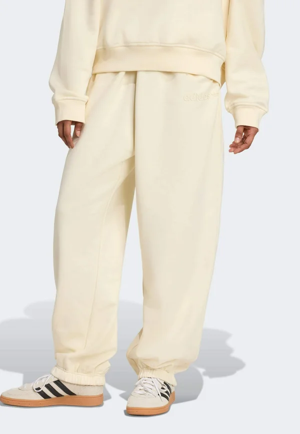 ESSENTIALS LINEAR JOGGER - Tracksuit bottoms - cream white
