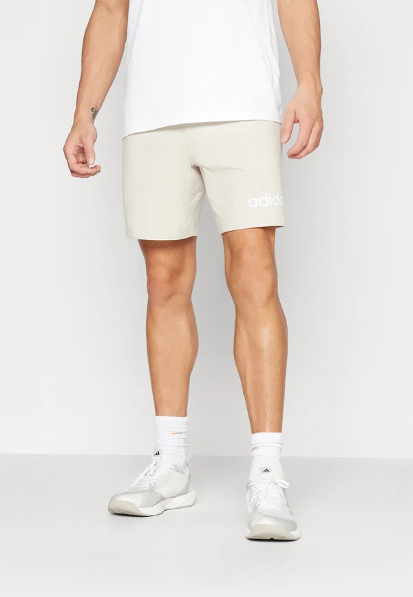 ESSENTIALS LINEAR SINGLE SHORT - Sports shorts - alumina/white
