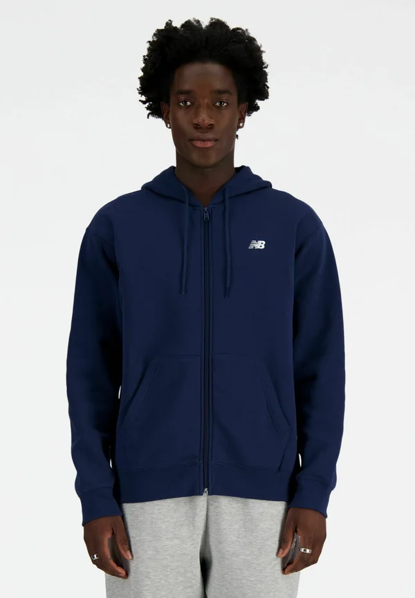ESSENTIALS LOGO FULL ZIP - Zip-up sweatshirt - blue
