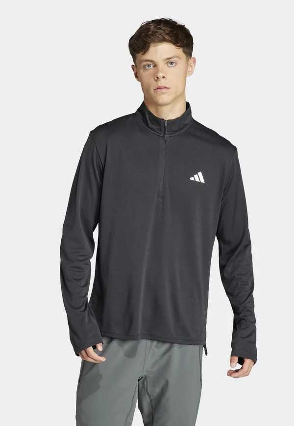 ESSENTIALS LONG SLEEVE - Long sleeved top - black