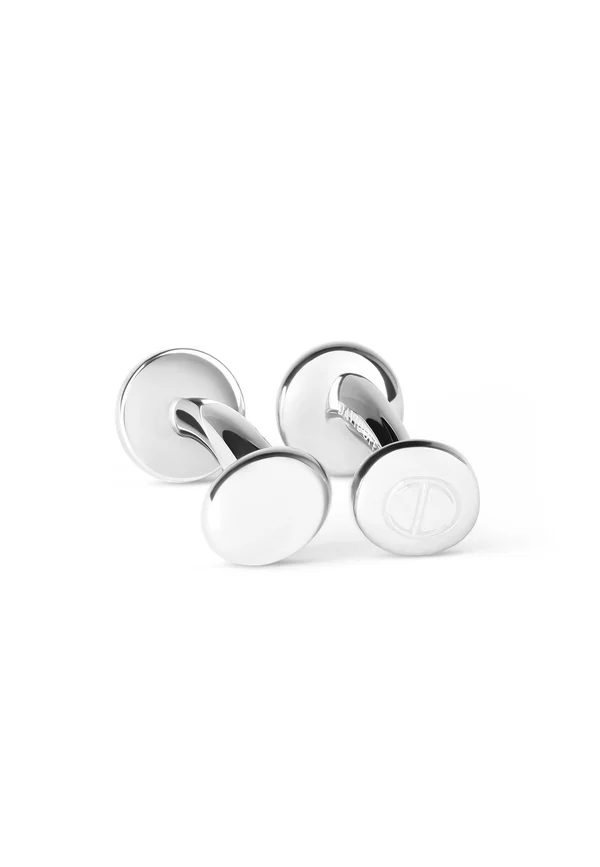 ESSENTIALS MINI ROUND - Cufflinks - silver-coloured