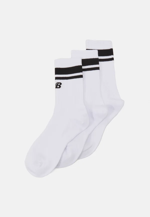 ESSENTIALS STRIPE MIDCALF 3 PACK - Socks - white