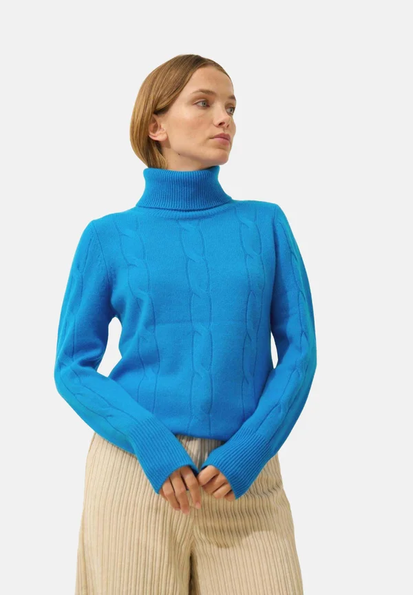 ESTELLE TURTLENECK SWEATER - Jumper - azure