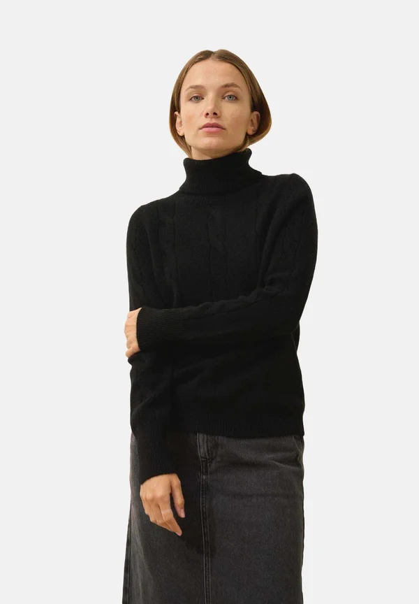 ESTELLE TURTLENECK SWEATER - Jumper - black