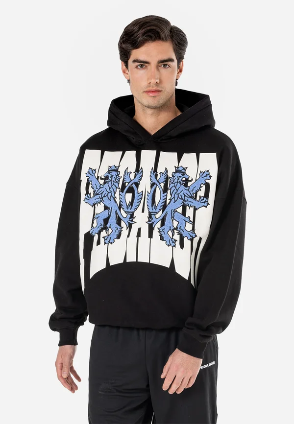 ESTIL BOXY HOODIE - Sweatshirt - washed black