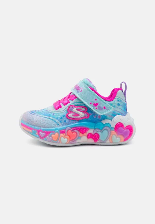 ETERNAL HEART LIGHTS - Trainers - light blue sparkle/multi-coloured