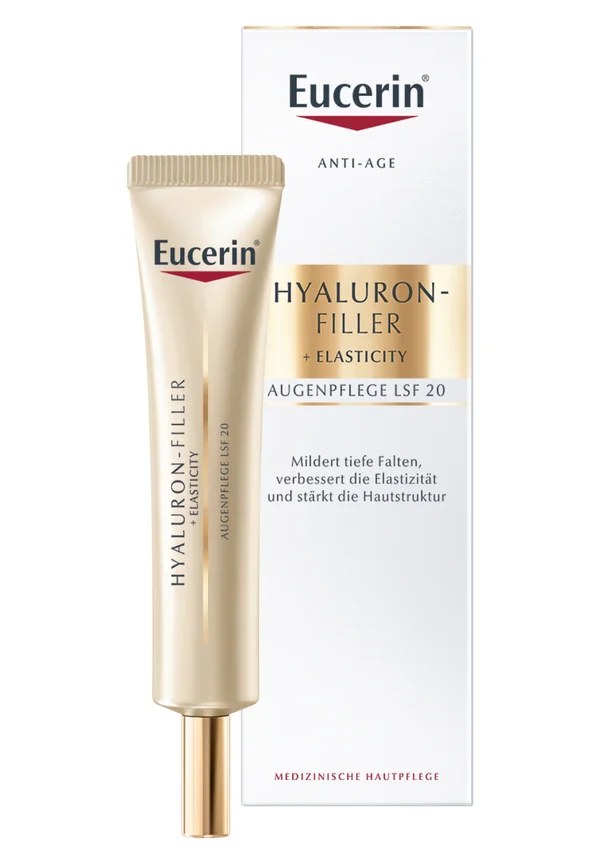 EUCERIN HYALURON-FILLER + ELASTICITY ANTI AGE AUGENPFLEGE LSF 20 - Eye care - transparent