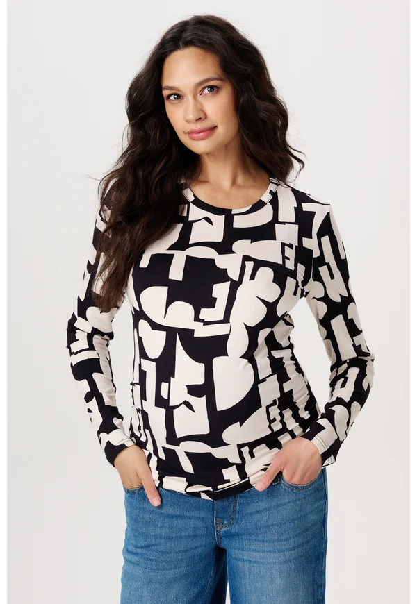 EURA - Long sleeved top - monochrome all over print