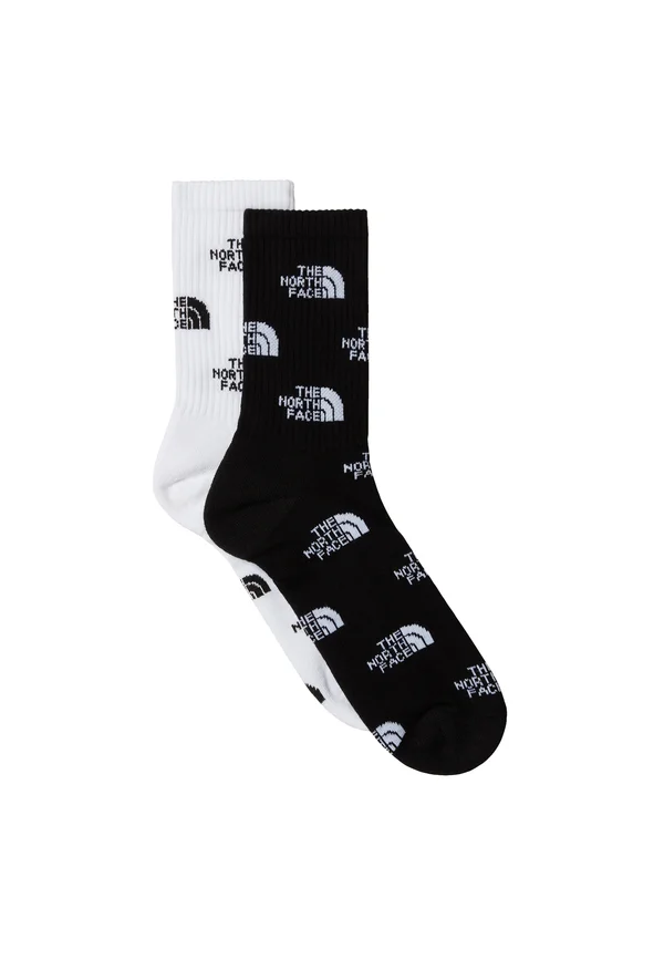 EVERYDAY CREW LOGO 2 PACK - Socks - tnf black tnf white