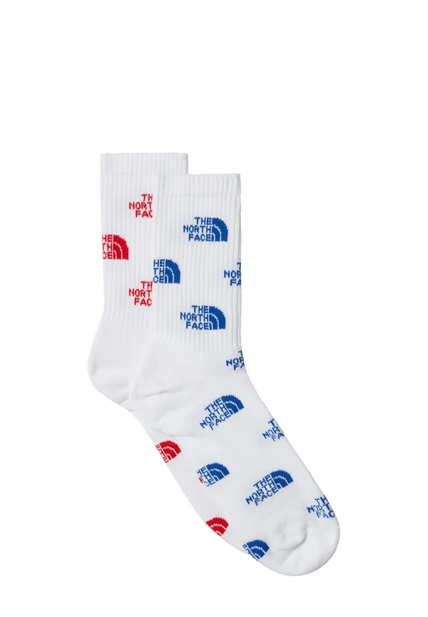 EVERYDAY CREW LOGO 2 PACK - Socks - tnf whte tnf red tnf bl