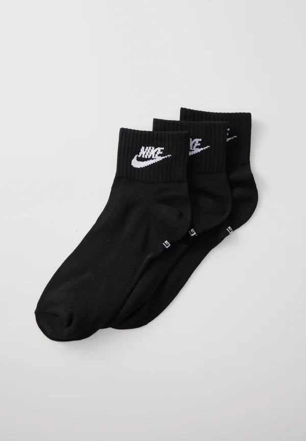 EVERYDAY ESSENTIAL ANKLE UNISEX 3 PACK - Socks - black/white