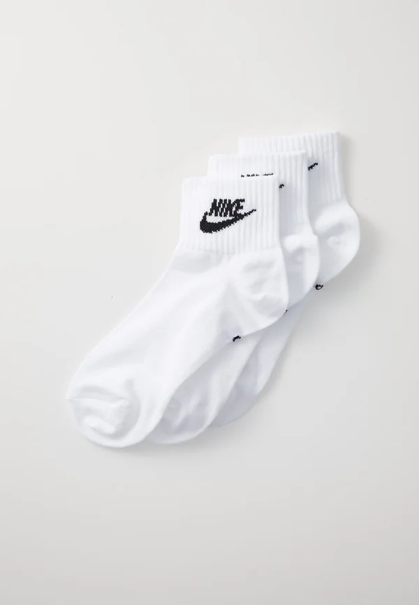 EVERYDAY ESSENTIAL ANKLE UNISEX 3 PACK - Socks - white/black