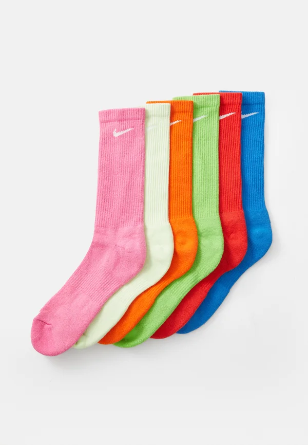 EVERYDAY PLUS CREW UNISEX 6 PACK - Sports socks - barely volt/action green/photo blue/pinksicle/crimson/safety orange