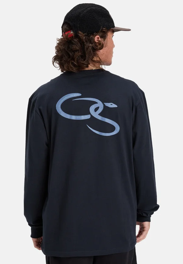 EVO SNAKE TYPE - Long sleeved top - black