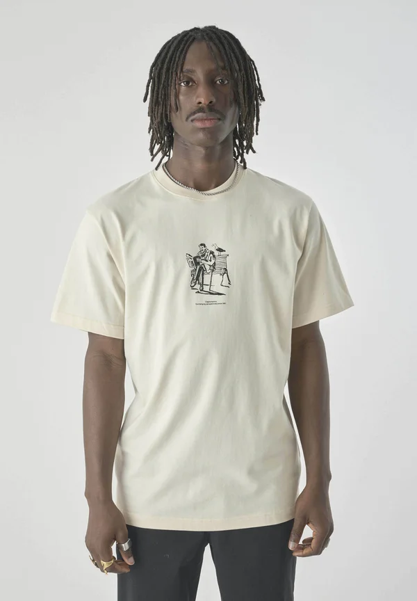 EXCHANGES - Print T-shirt - raw undyed