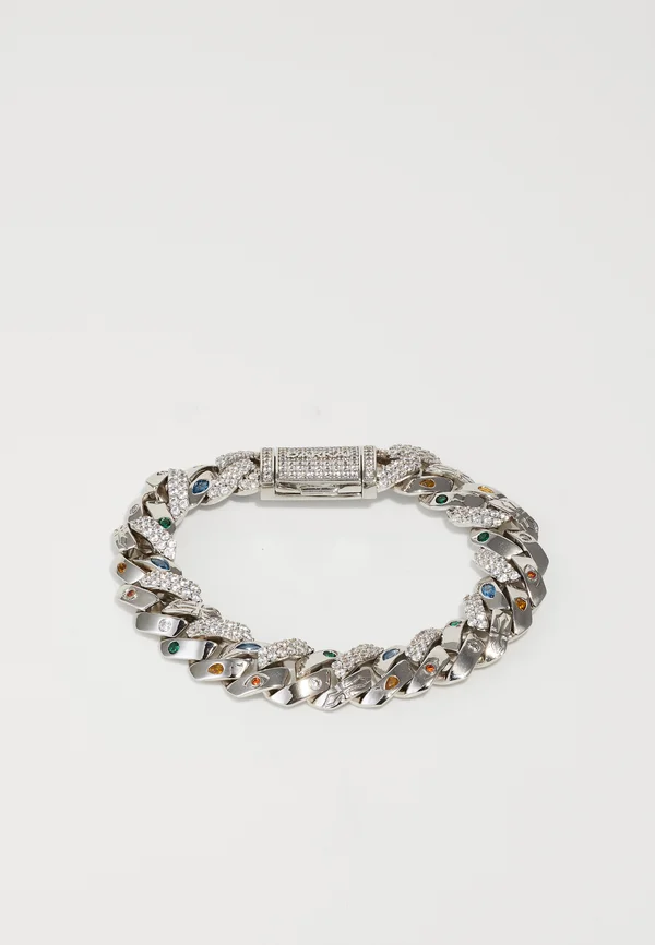 EXO PRONG PAVE BRACELET UNISEX - Bracelet - white/mix