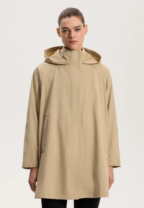 EXTRA-LIGHTWEIGHT MIDI LAYER  - Waterproof jacket - camel