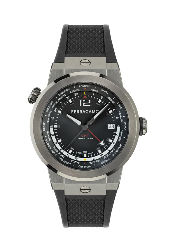 F-80 GMT WORLDTIME - Watch - gunmetal