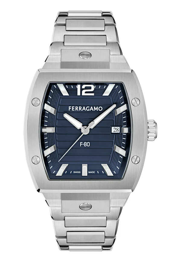 F-80 TONNEAU - Watch - silver-coloured/blue