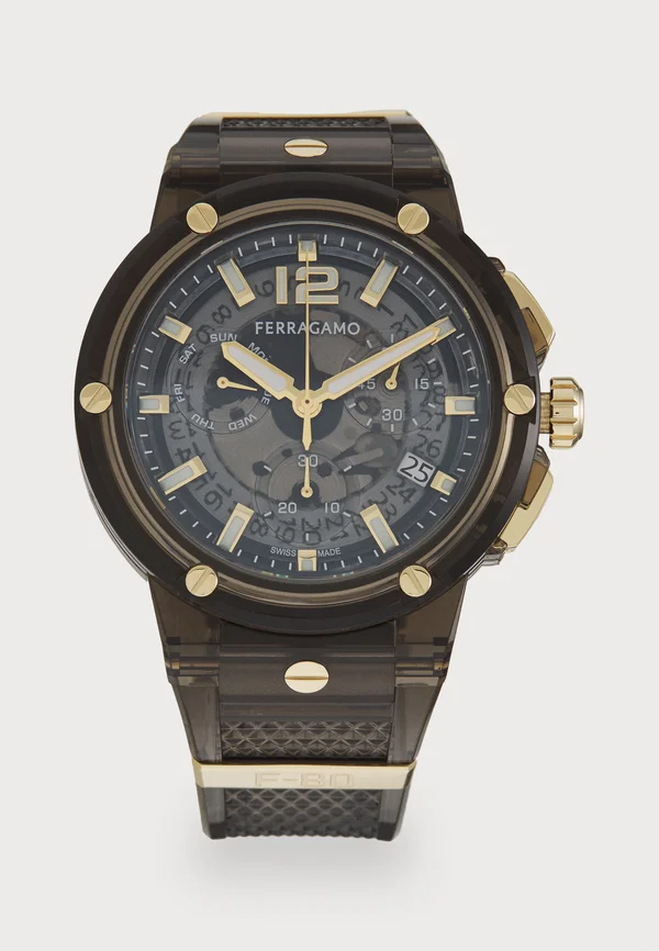 F-80 TRANSLUCENT - Chronograph watch - black