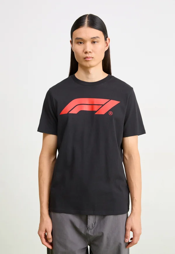 F1 ESS LOGO TEE 180G - Print T-shirt - black