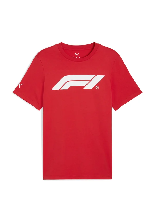 F1 ESS LOGO TEE 180G - Print T-shirt - pop red