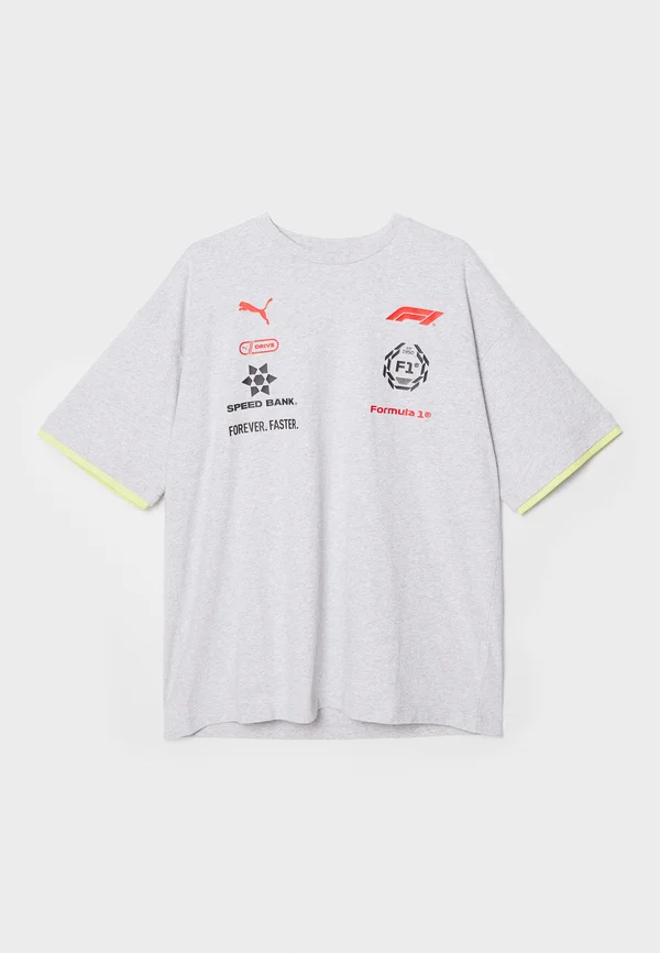 F1 RACING TEE UNISEX - Print T-shirt - light gray heather