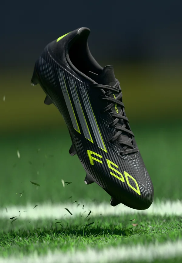F50 LEAGUE SOFT GROUND FOOTBALL BOOTS - Soft-ground football boots - core black/iron metallic/lucid lemon