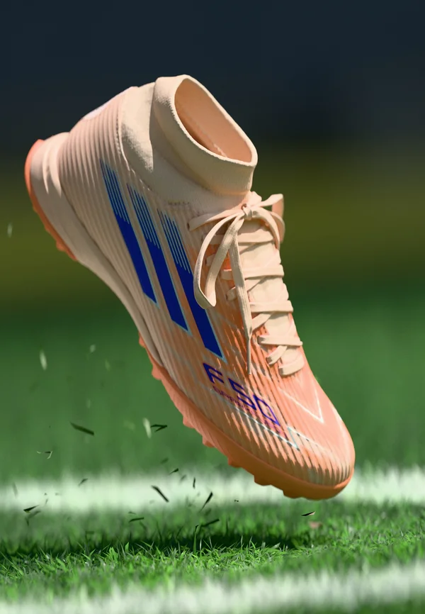 F50 SPARKFUSION LEAGUE W MID TURF FOOTBALL BOOTS - Turf football boots - bliss orange/lucid blue/beam orange