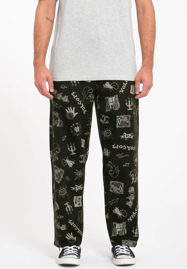 FA KEUTCHI - Trousers - black
