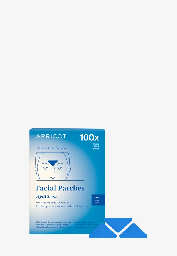 FACIAL PATCHES HYALURON "DOWN THE FROWN" BLUE - Face mask