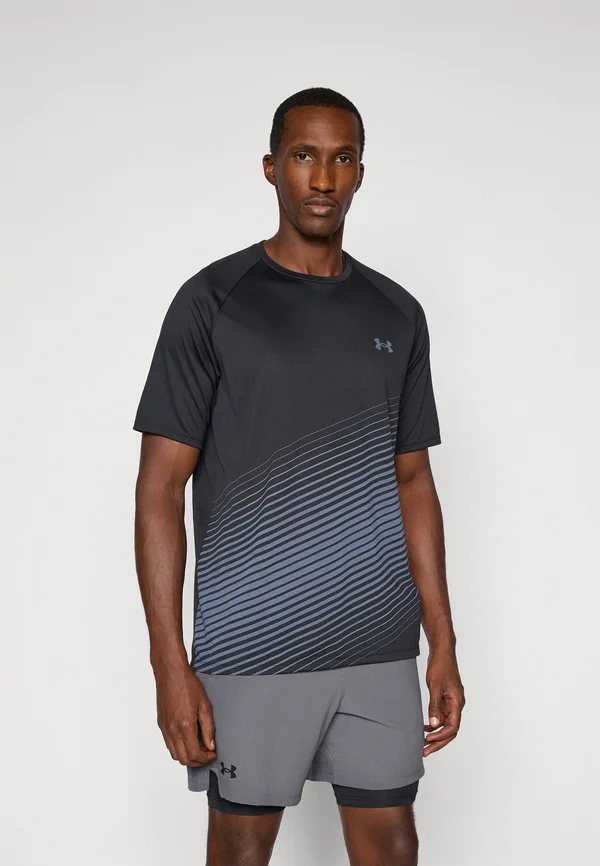 FADE  - Sports T-shirt - black/titan gray