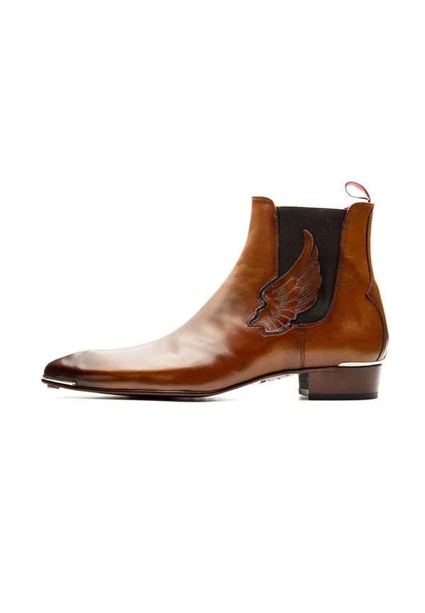 FALLEN MANIC - Cowboy/biker ankle boot - castano tan