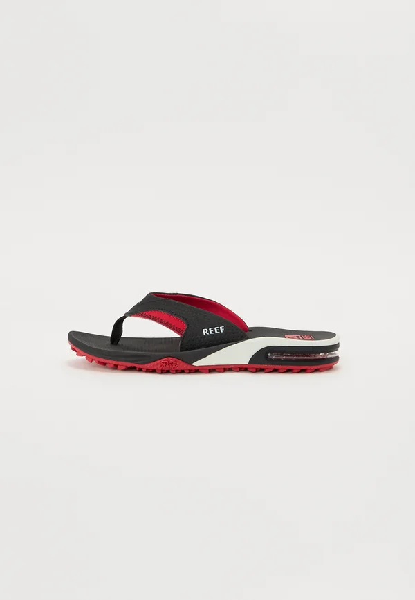 FANNING PREGAME - T-bar sandals - black/red