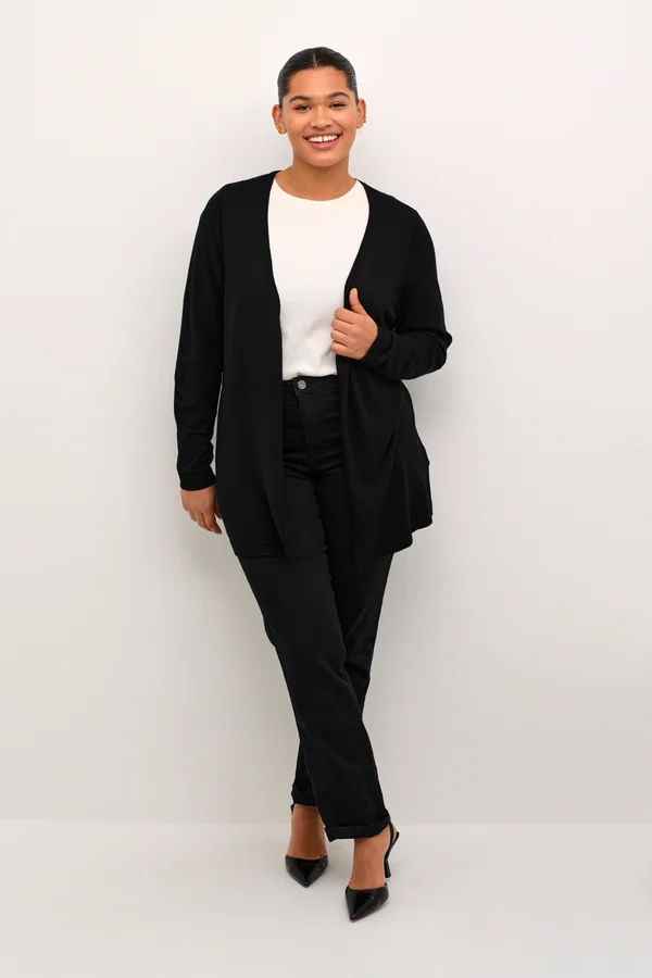FARSIA - Cardigan - black deep